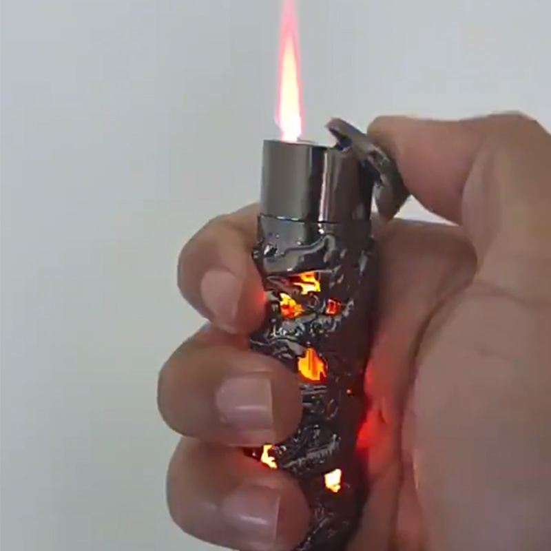 Spray Can Lacquer - Высококачественная зажигалка с рельефным дизайном дракона