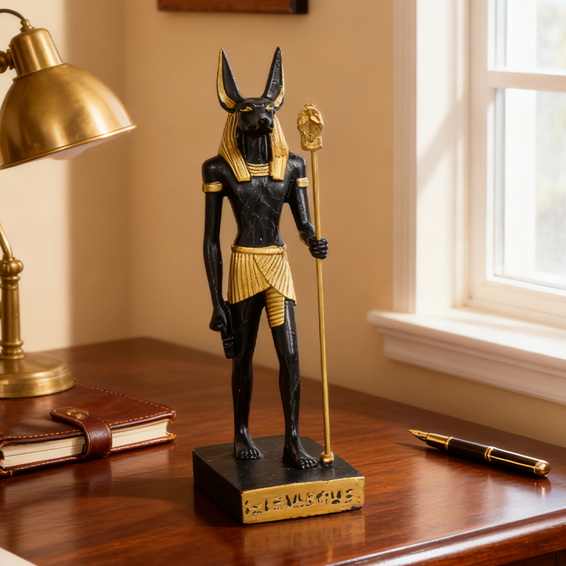 Model Kit Anubis - Египетская статуэтка Анубиса из смолы, винтажная,
